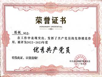 2023优秀党员